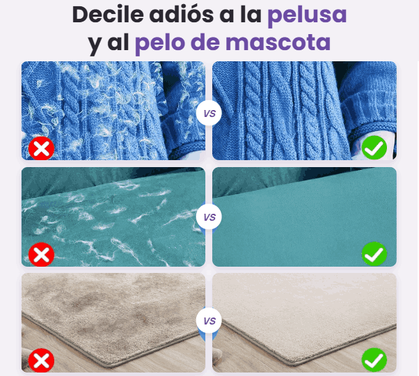 Guante Quitapelos Para Mascotas Reutilizables Perros Y Gatos