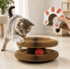 Rascador Interactivo Plegable Flexible Para Gatos